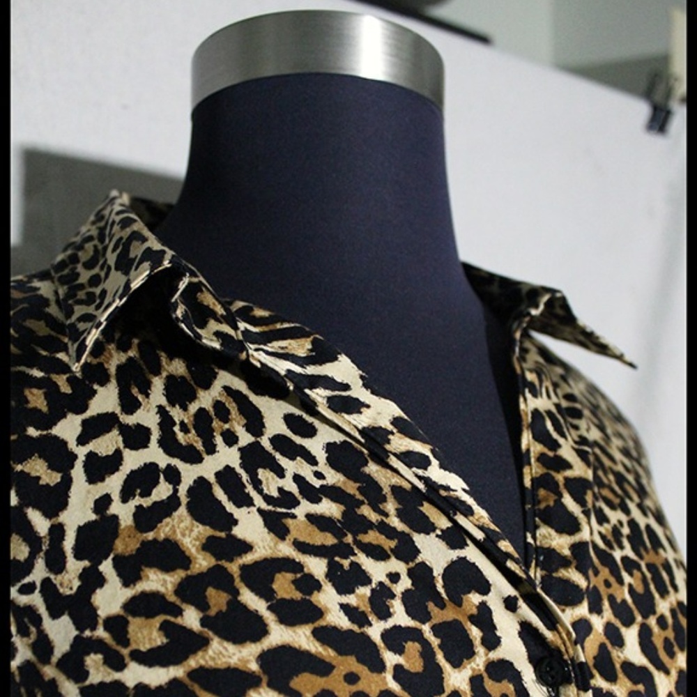 Lane Bryant Cheetah print blouse Women’s Plus 26 NWOT